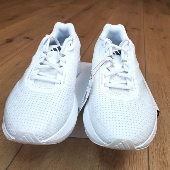 Adidas Duramo SL W Wide Size 10 IF9905 Triple White Womens Running Shoes - Picture 10 of 12